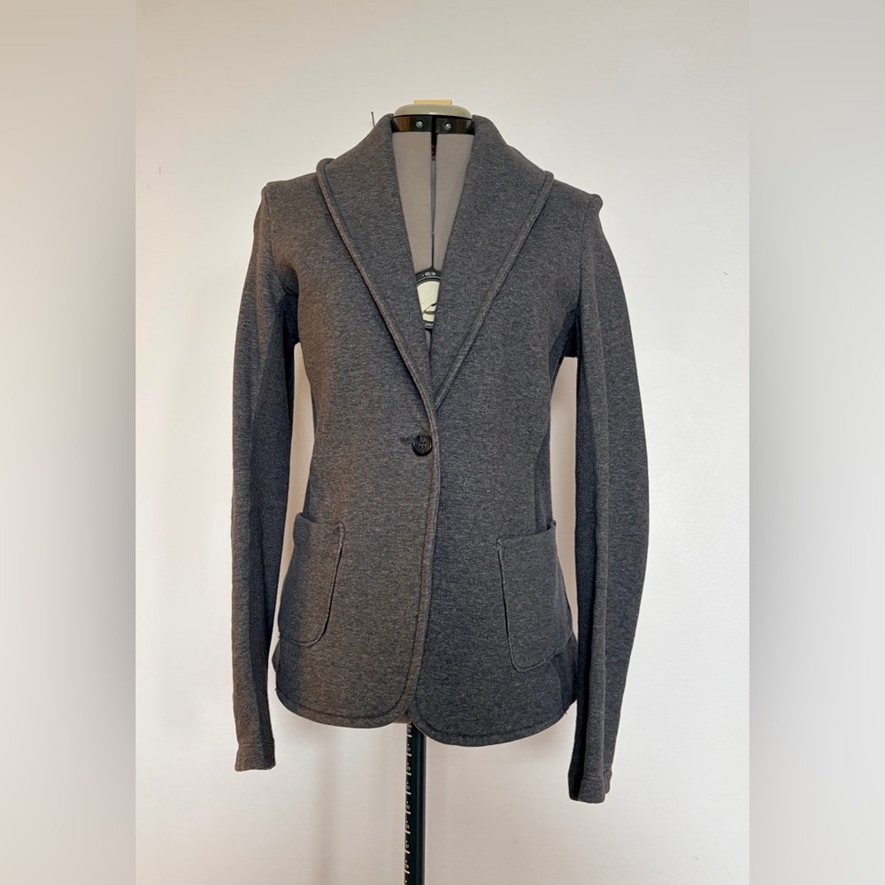 James Perse Grey French Terry Blazer